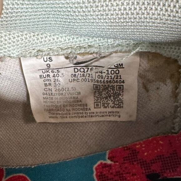 Nike Blazer Platform Low Women's Size 9 US DQ7654-100 White Mint Foam Shoes - Picture 9 of 10